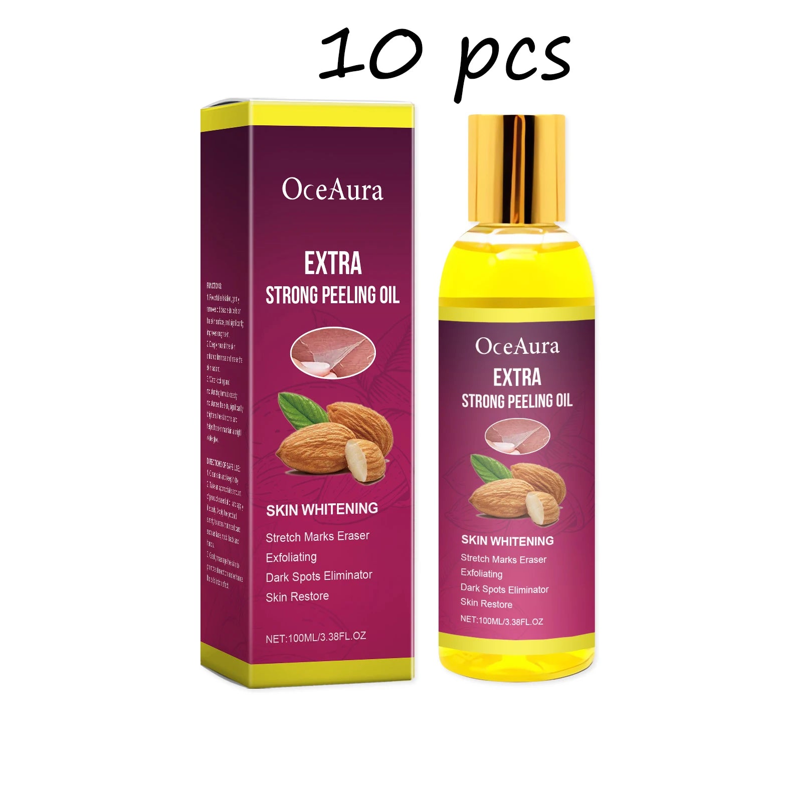 Oceaura Body Exfoliating Oil Gentle Cleaning Dead Skin Moisturizing Enhance Skin Luster Remove Dark Spots Body Peeling Oil