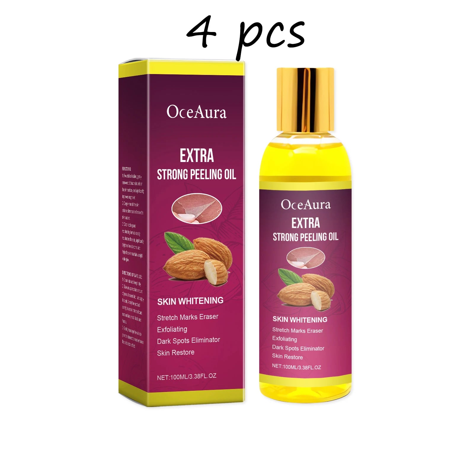 Oceaura Body Exfoliating Oil Gentle Cleaning Dead Skin Moisturizing Enhance Skin Luster Remove Dark Spots Body Peeling Oil