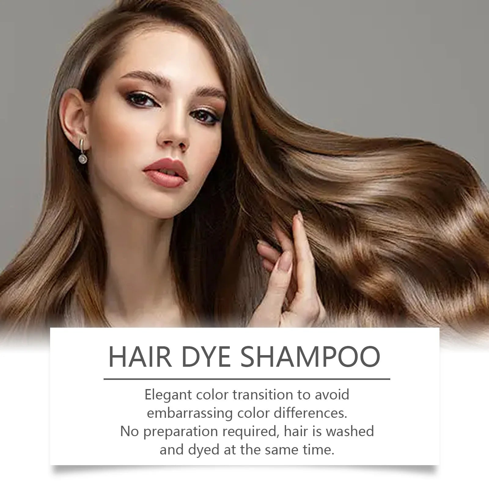 100ml Eelhoe Hairdress Hair Dye Shampoo Repair Damaged Hair Nourish Mild Healthy Long Lasting Color Fix Natural Plant Shampoo