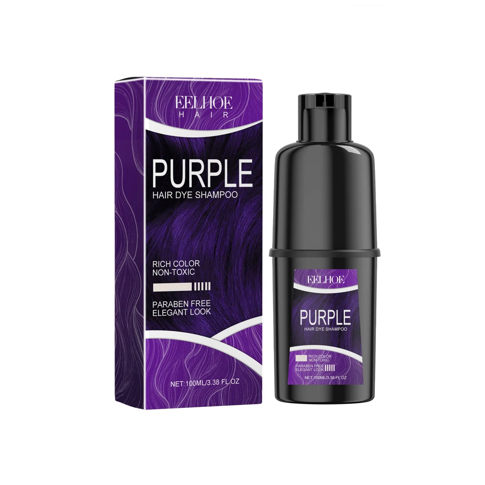 100ml Eelhoe Hairdress Hair Dye Shampoo Repair Damaged Hair Nourish Mild Healthy Long Lasting Color Fix Natural Plant Shampoo