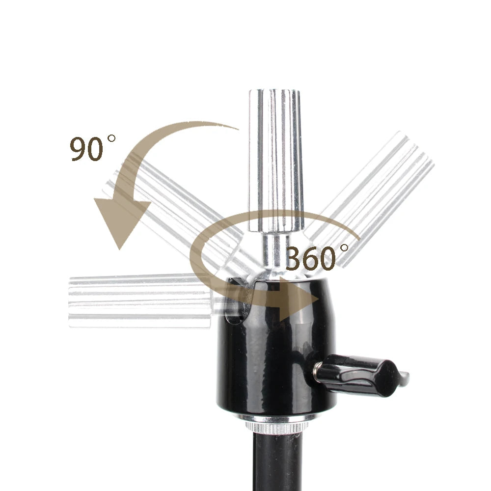 GEX Multifunction Training Mannequin Tripod / Camera Stand, Canvas Block, Mannequin Head, Cosmetology Hair Wig Stand