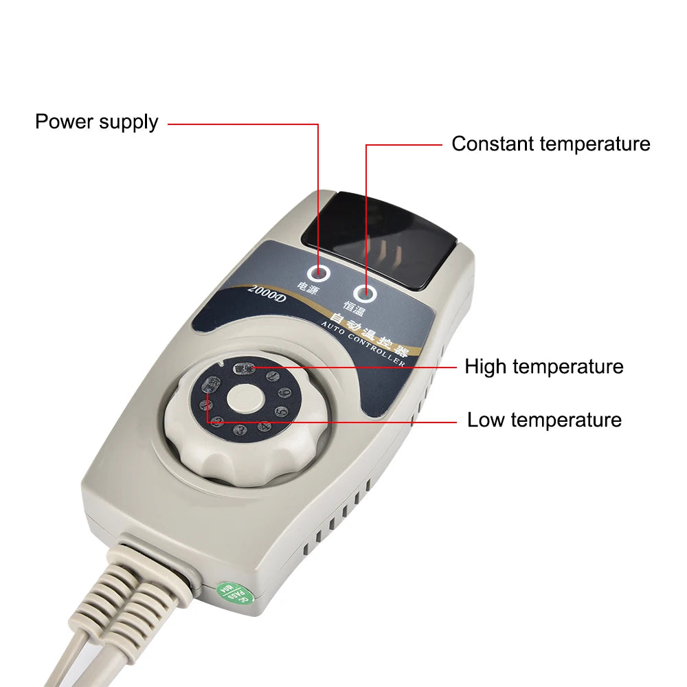 Heating Foot Massager Infrared Therapy Back and Neck Massage Mat Electric Blanket Natural Jade Stone Thermal Cushion Pain Relief