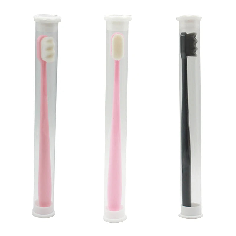 1Pc 12000 Ultra-fine Bristles Soft Toothbrush Portable Tooth Brush Teeth Deep Cleaning Whitening Adults Children Toothbrush