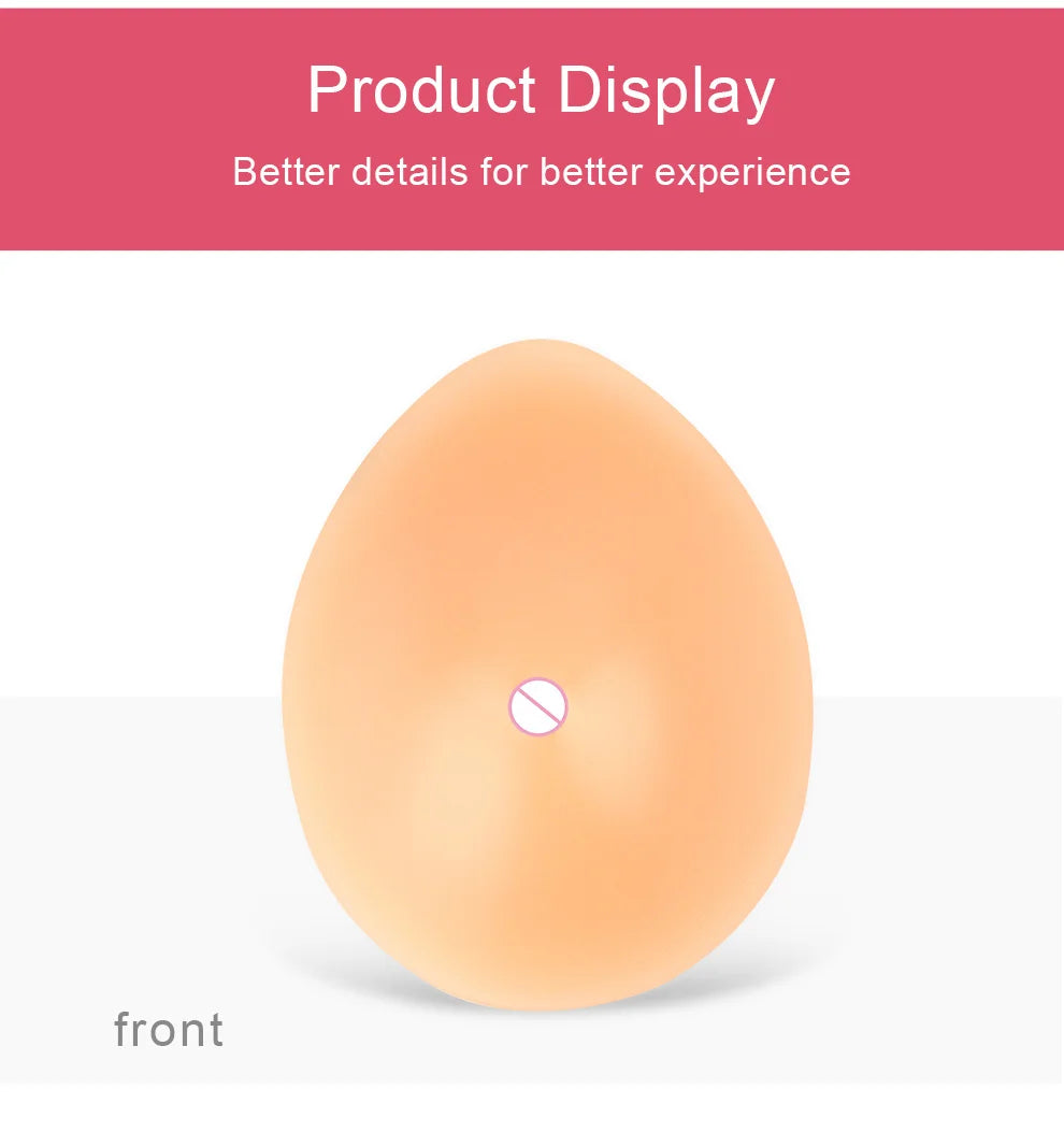 ONEFENG CT Hot Selling Silicone Fake Breasts Teardrop-Shaped Soft Pads Full Ladies False Boobs 170-300g/Pair