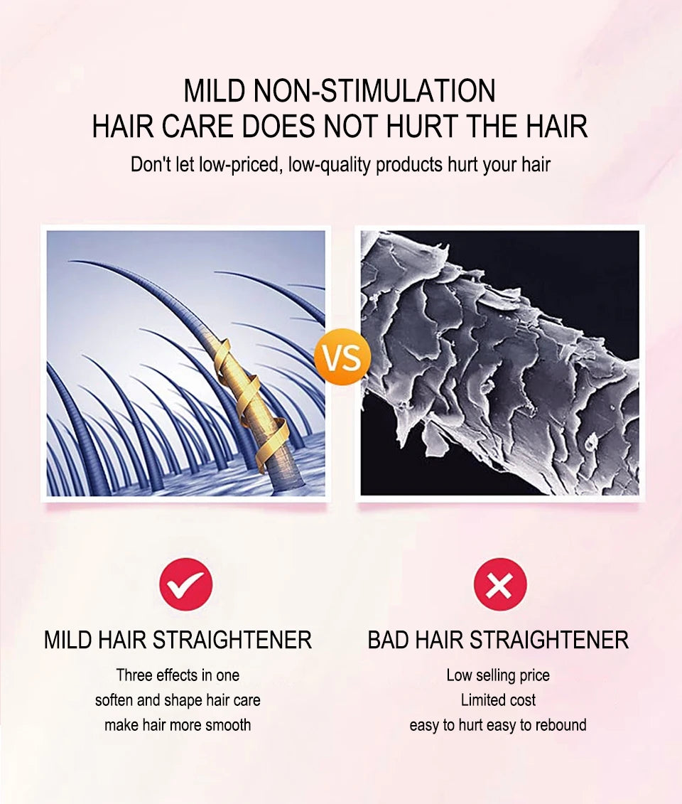 Sevich 150ml Hair Straightening Cream Keratin Hair for Women Salon Fast Smoothing Nourishing Easy Use Repair Damaged Hair