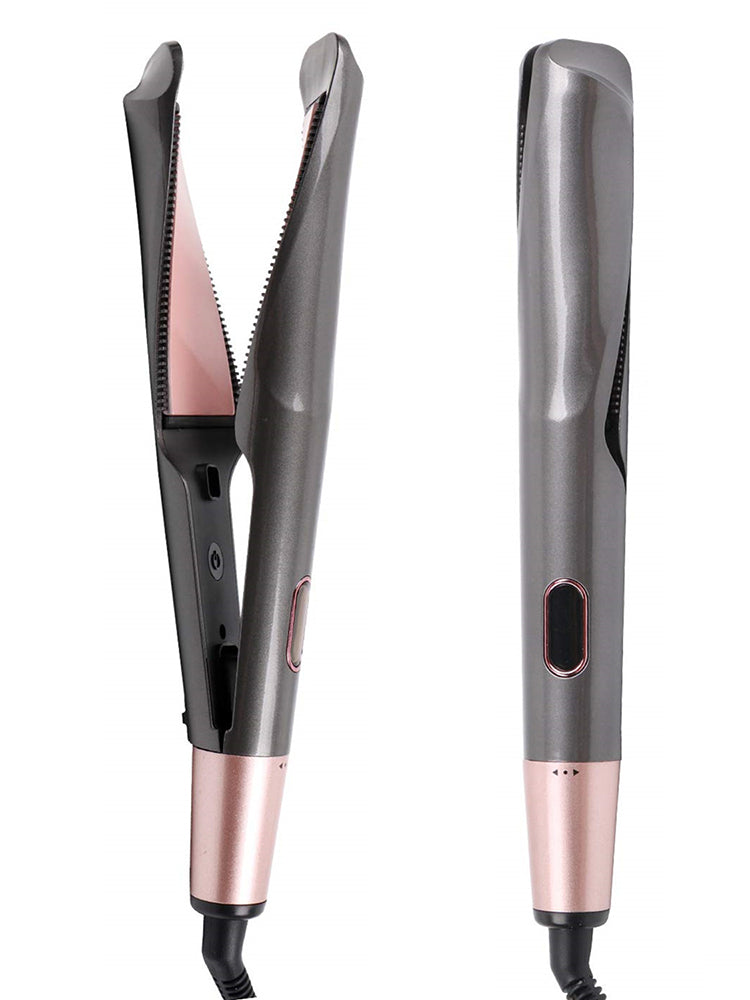 Professional Hair Straightener 2-In-1 Straight & Curler Tourmaline Ceramic Heating Plate Curling Twisted Flat Iron Hair Styling