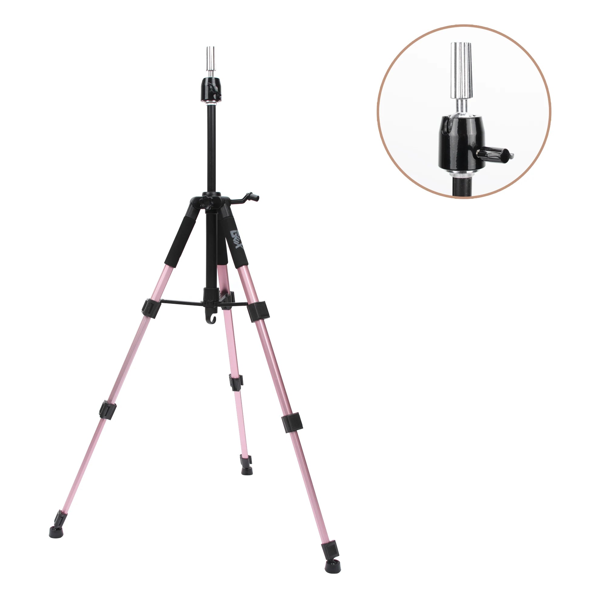 GEX Multifunction Training Mannequin Tripod / Camera Stand, Canvas Block, Mannequin Head, Cosmetology Hair Wig Stand