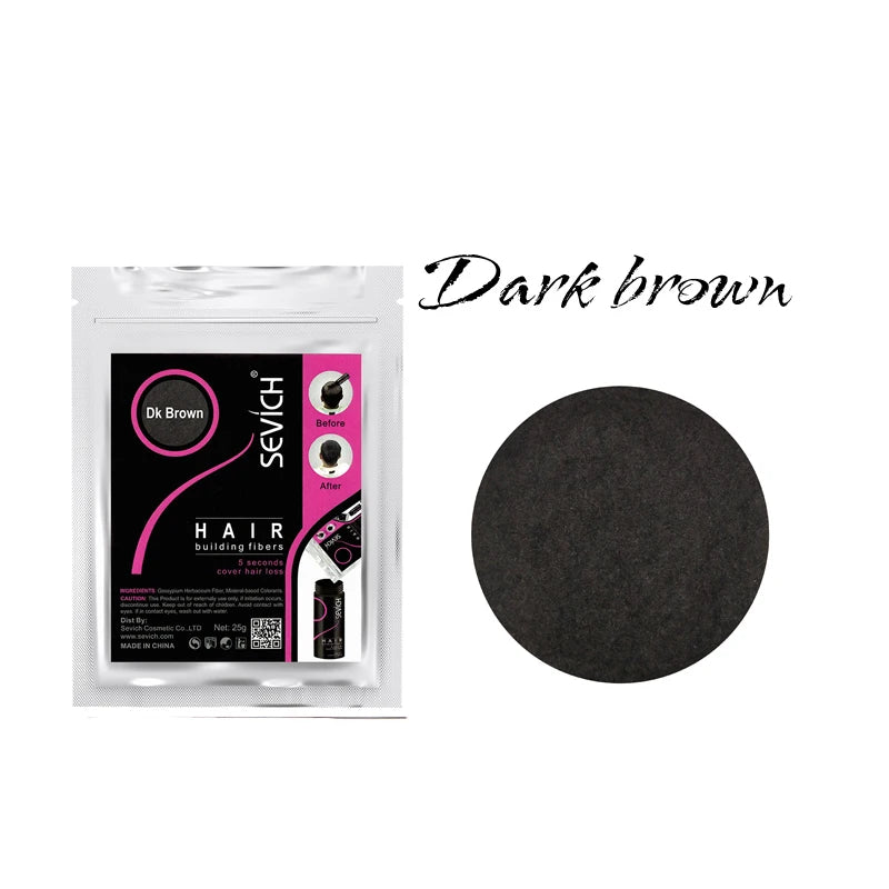 Beauty Salon Instant Thickening Hair Fiber Powder Thickening Hair Fibers Building Wig Extensions Refill Black Colors 100g