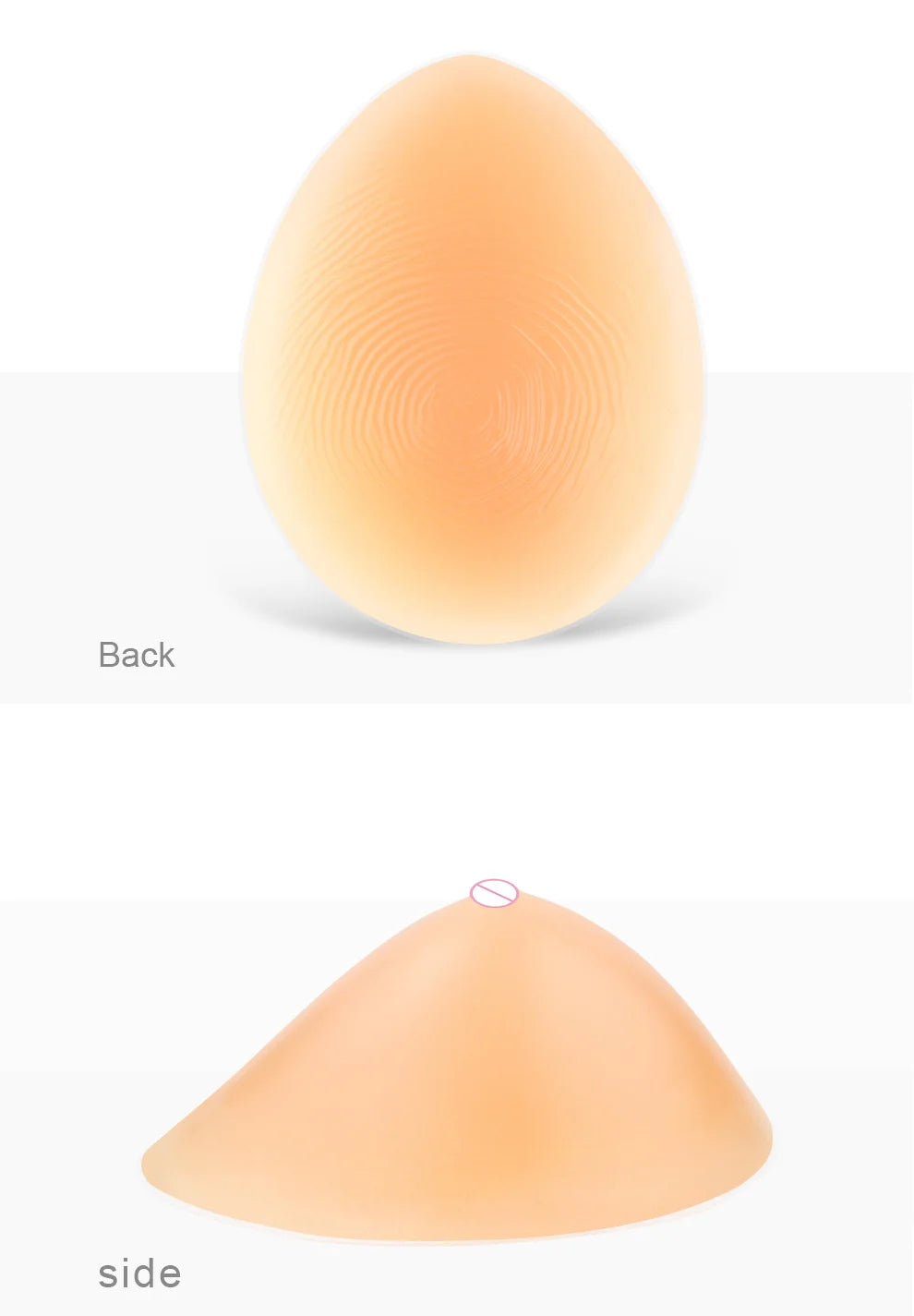 ONEFENG CT Hot Selling Silicone Fake Breasts Teardrop-Shaped Soft Pads Full Ladies False Boobs 170-300g/Pair
