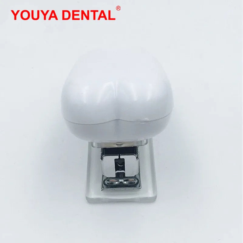 Manual Tooth Shape Stapler Creative Staplers Portable Book Paper Stapling Machine School Office Supplies Dentistry Dental Gifts