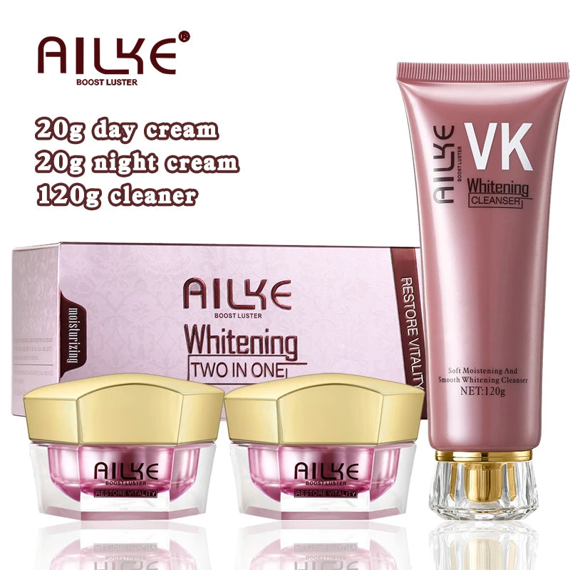 AILKE Brightening Face Cream, Antioxidant, Firming, Improve Skin Luster With Sodium Hyaluronate, Clean Skin Facial Cream