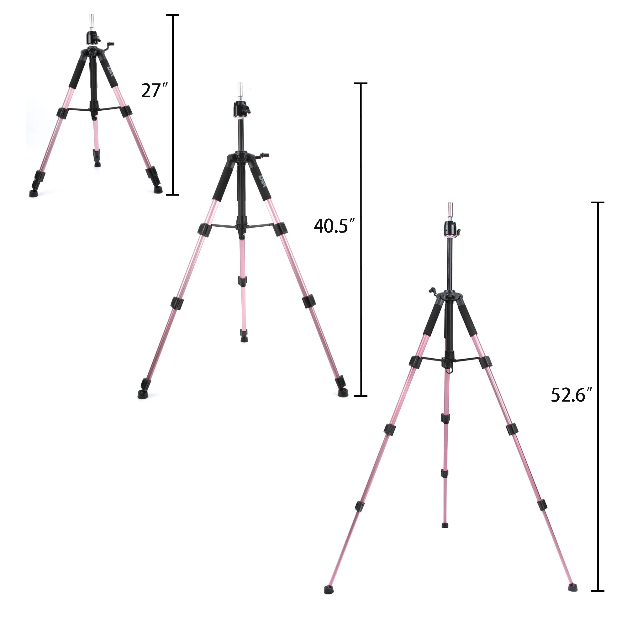 GEX Multifunction Training Mannequin Tripod / Camera Stand, Canvas Block, Mannequin Head, Cosmetology Hair Wig Stand