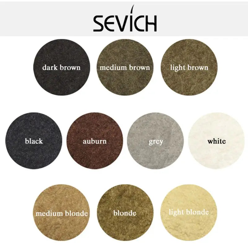 Sevich Refill Bag 100g Hair Fiber Hair loss products bald extension thicken Hair building fibers 10 colours hair growth powder