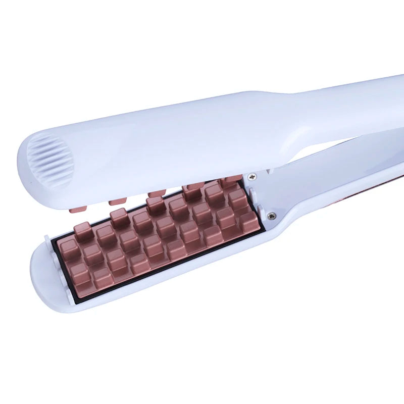 Classic 1 1/2 Inch Volumizing Hair Iron Hair Straightener Brush Comb 2 in 1 Hair Straightener Comb Crimper Waves Corn Brushes