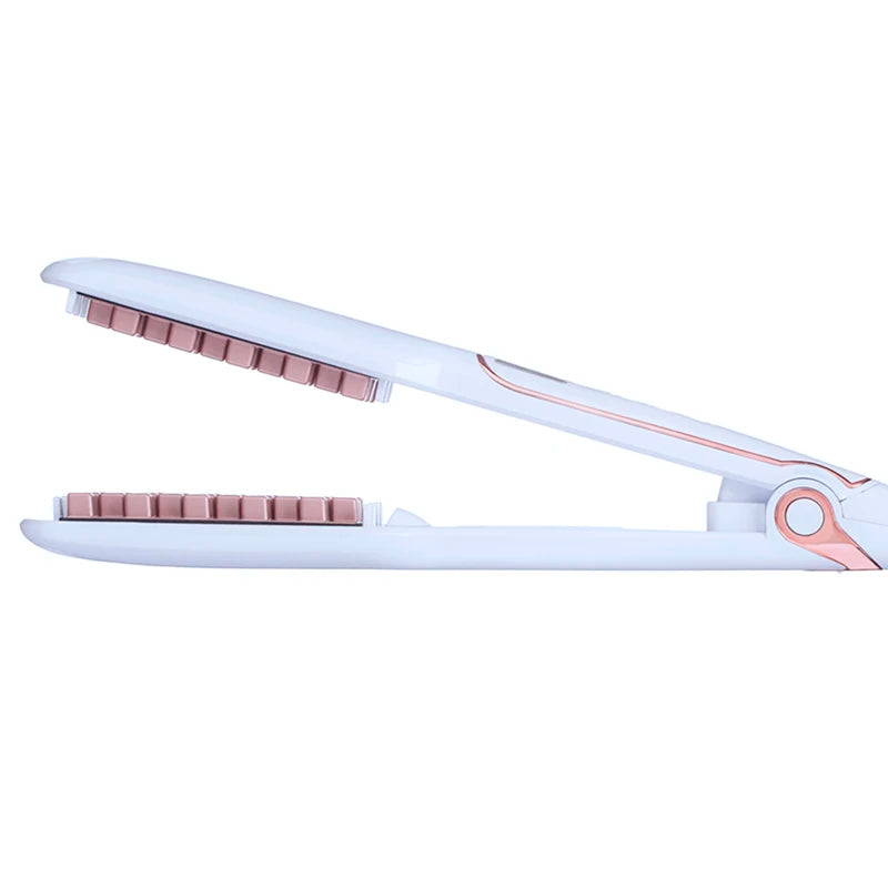Classic 1 1/2 Inch Volumizing Hair Iron Hair Straightener Brush Comb 2 in 1 Hair Straightener Comb Crimper Waves Corn Brushes