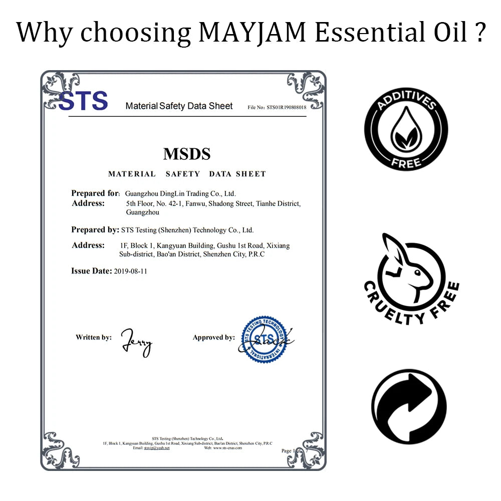 MAJYAM 30ml Pure Natural Tea Tree Essential Oils Diffuser Aromatic Oil Eucalyptus Mint Lemon Rosemary Cinnamon Lemongrass Oil