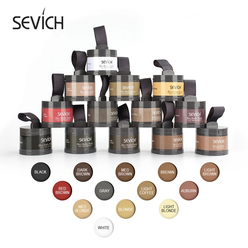 Sevich 12 Color Hairline Powder Hairline Shadow Cover Up Fill In Thinning Hair Unisex Hairline Shadow Powder Modified Gray Hair