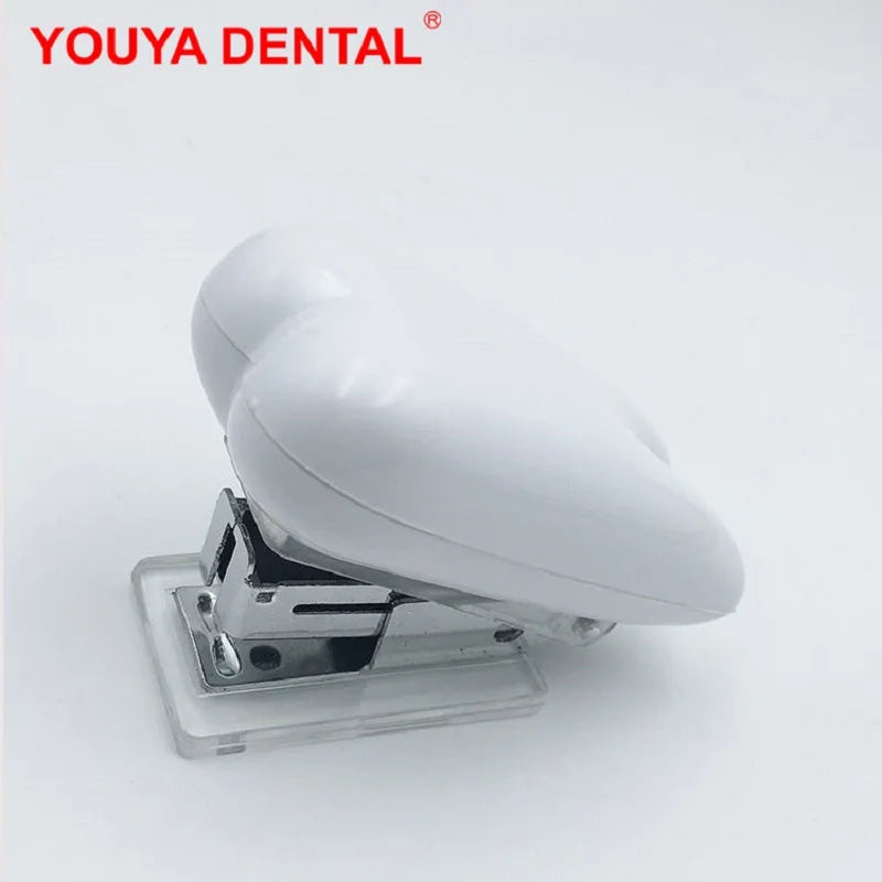 Manual Tooth Shape Stapler Creative Staplers Portable Book Paper Stapling Machine School Office Supplies Dentistry Dental Gifts