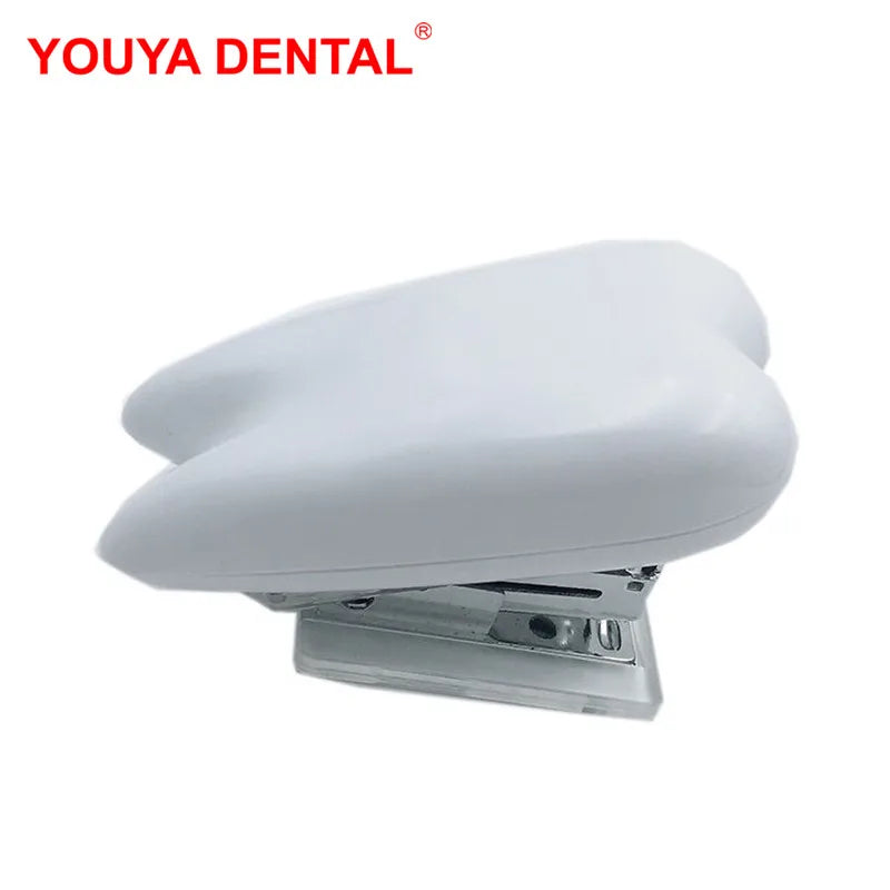 Manual Tooth Shape Stapler Creative Staplers Portable Book Paper Stapling Machine School Office Supplies Dentistry Dental Gifts