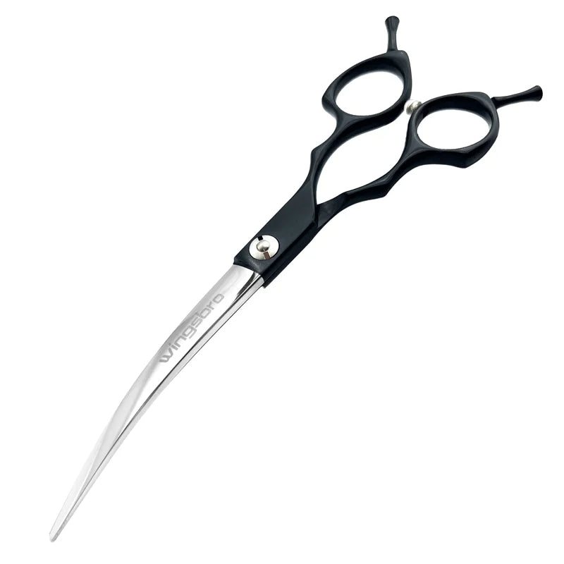 7 inch Dog Curved Grooming Shears Curved Thinning scissors Stainless Steel Dog Grooming Scissors For Pet