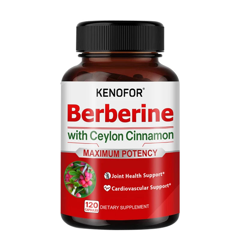 Berberine and Ceylon Cinnamon - Supports joints, cardiovascular system and overall health, relieves muscle pain