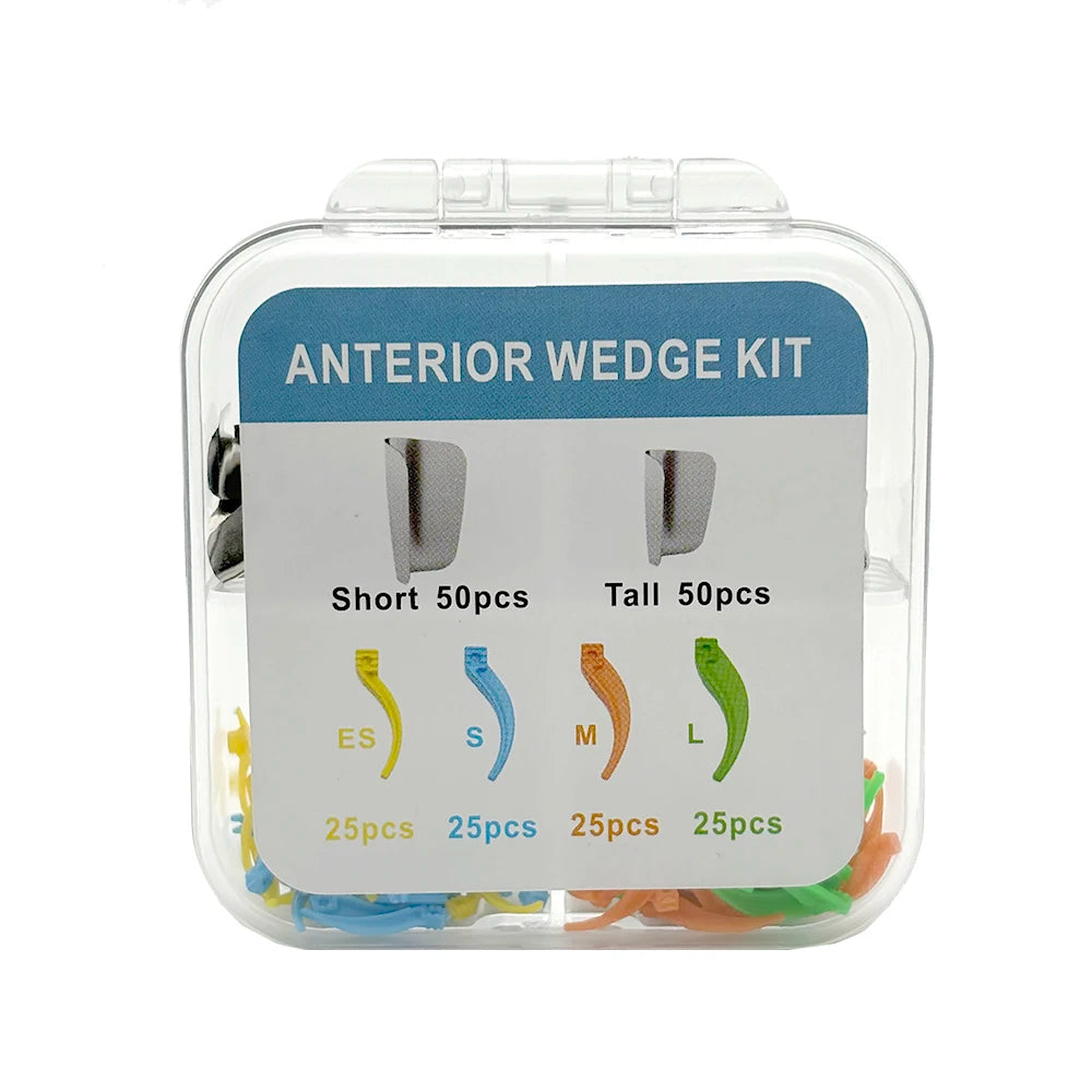 200Pcs Dental Supplies Anterior Matrix System Wedge Matrix Bands Interdental Wedges