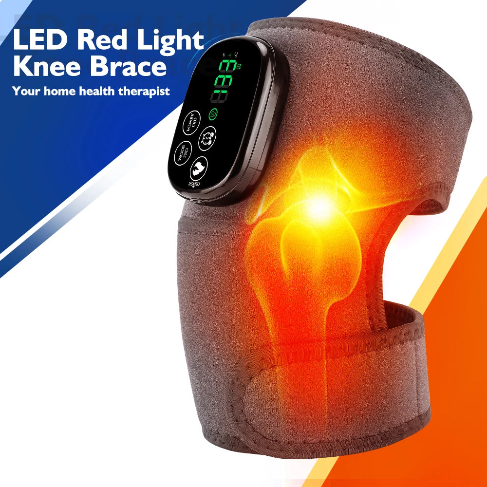 660&850nm Light Knee Massage Belt Heating Shoulder Knee Elbow Support Pad Relieves Leg Joint Muscle Fatigue Knee Brace Belt