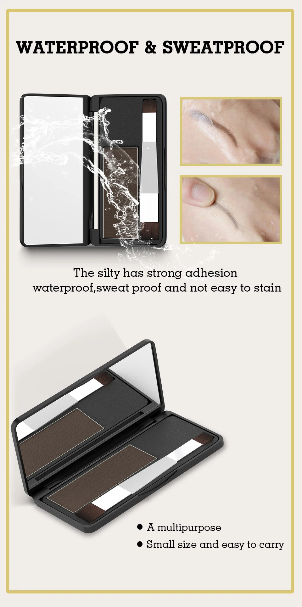 SEVICH Waterproof Hair Line Powder 8g Edge Control Hair Root Cover Up Repair Hair Line Shadow Makeup Unisex Instantly 4 Color