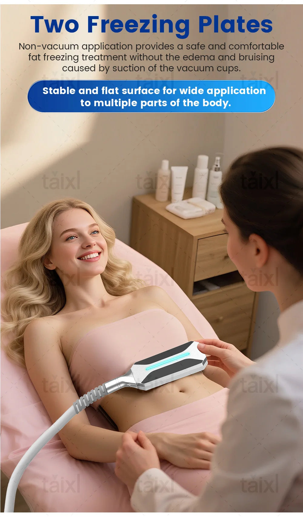 Portable non-invasive cold and heat therapy machine EMS facial beauty machine for facial lifting and body slimming