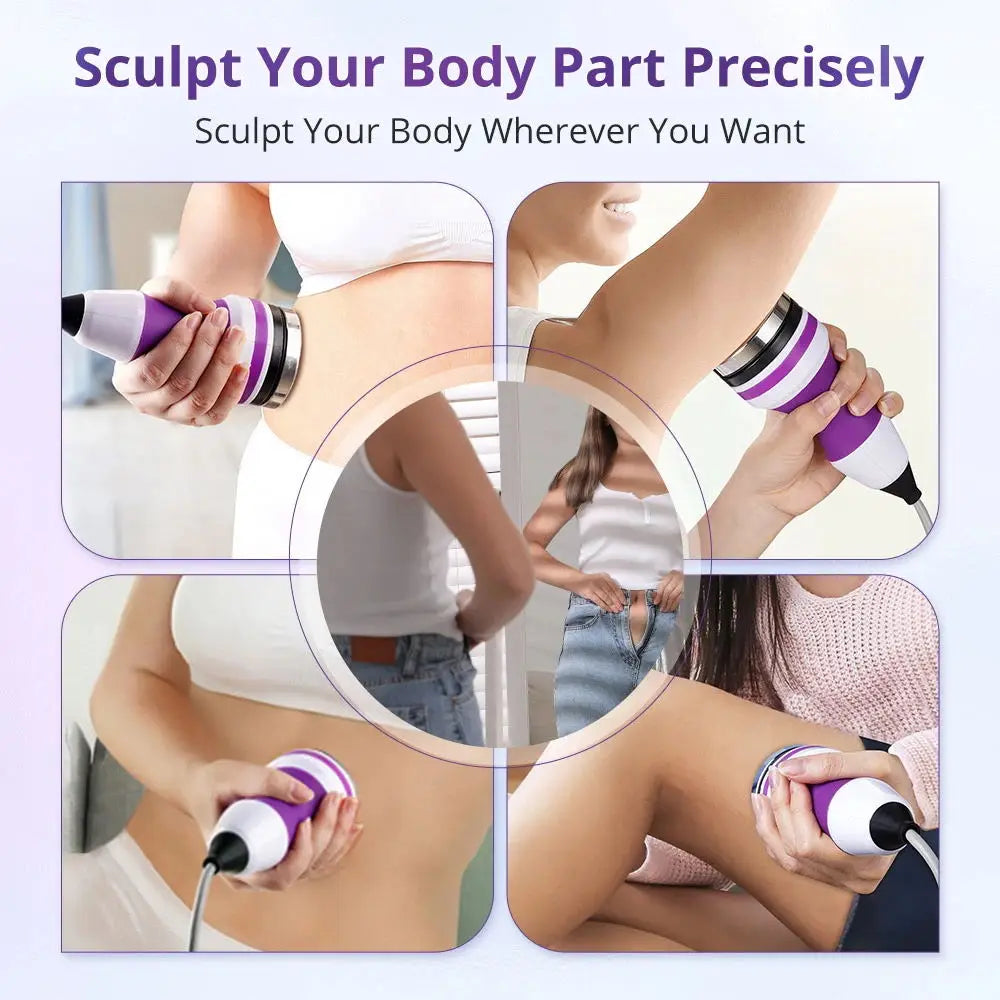 5 in 1 Ultrasonic 40K Cavitation Vacuum Fat Loss Body Shaping Machine Remove Wrinkle Refared Beauty Device Home Use Anti Celluli
