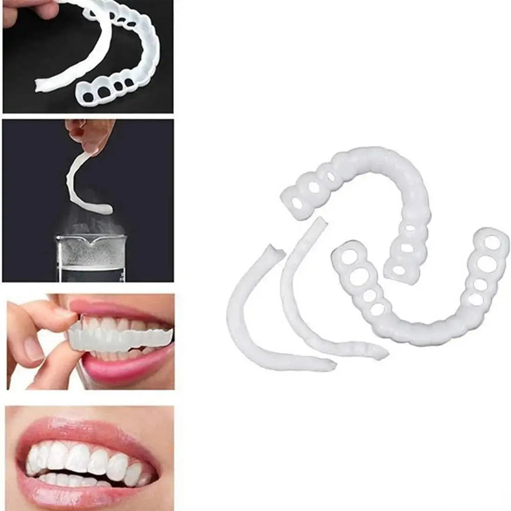 Snap On Teeth Veneers Cover The Imperfects Teeth Fake Tooth Instant Confidence Smile Temporary Teeth Teeth Beauty Tool Cosmetic