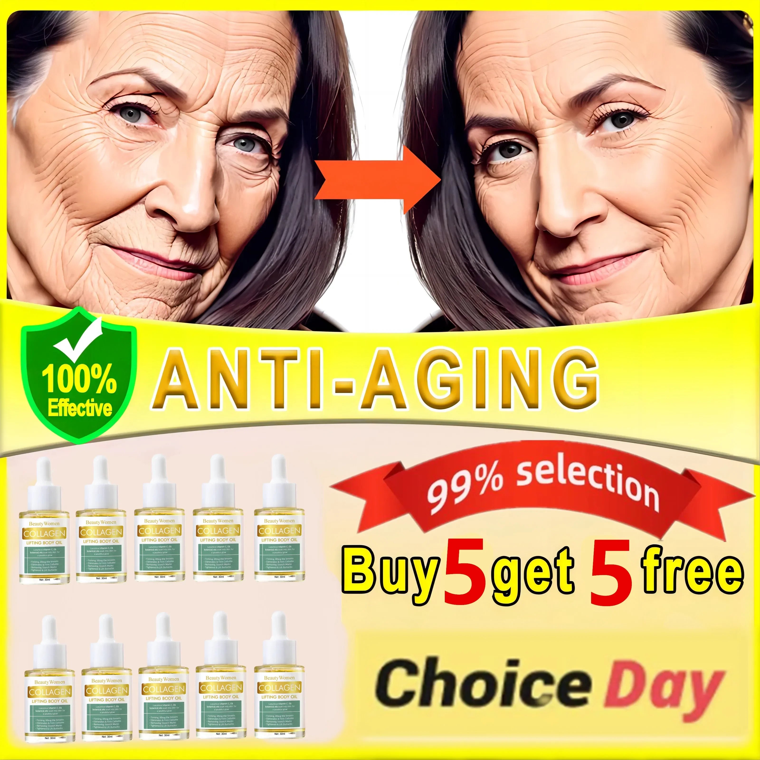 2pc Collagen Estrogen Female Hormones Oil,Remove Spots Wrinkle Eye Bags Anti-Aging,Breast Butt Enlargement,Skin Care for Women