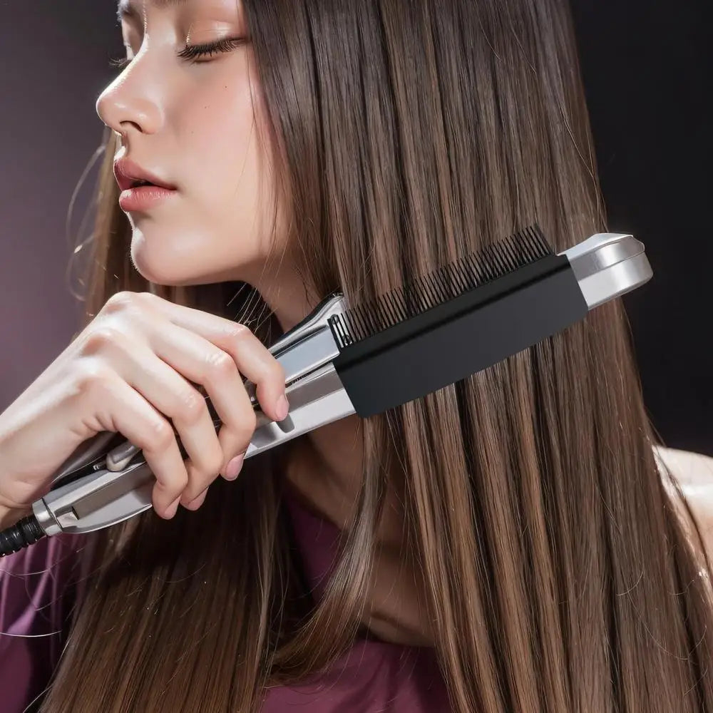 Flat Iron Comb Hair Styling Comb Splint straightening comb self-adhesive straightening and styling accessories On Hair