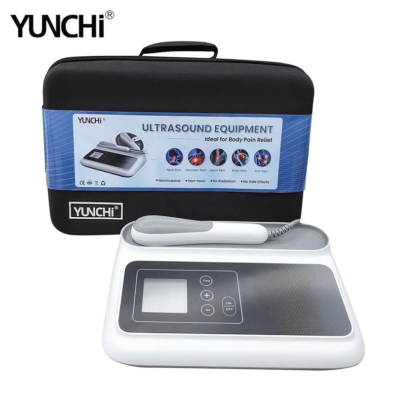 Ultrasound Physiotherapy Machine for Muscle&Joints Pain Relief Stimulator Massage Ultrasonic Therapy Instrument with Storage Bag
