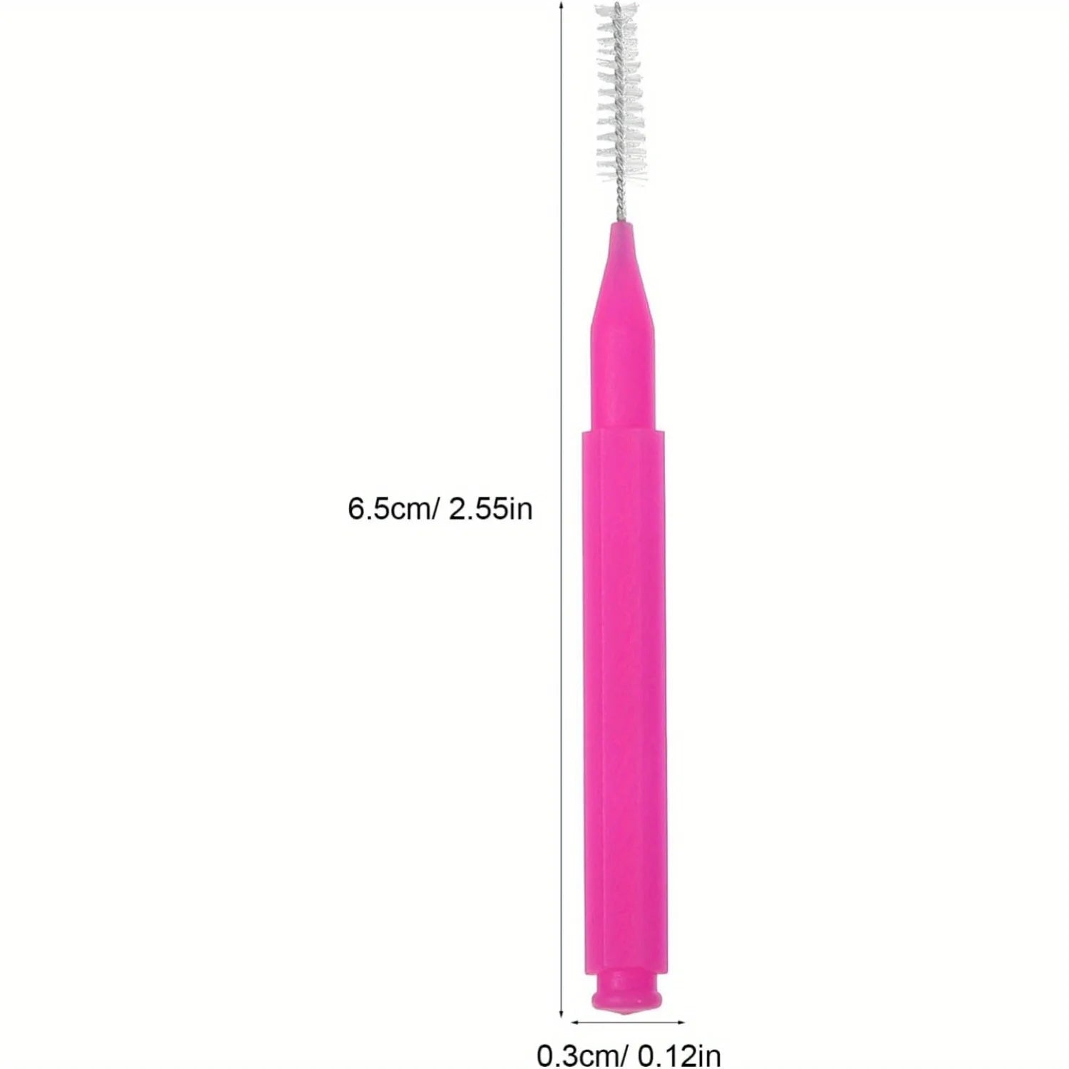 New 100Pcs/Box I-type Push Pull Interdental Brush 0.6-1.5Mm Cleaning Between Teeth Oral Care Orthodontic I Shape Tooth Floss