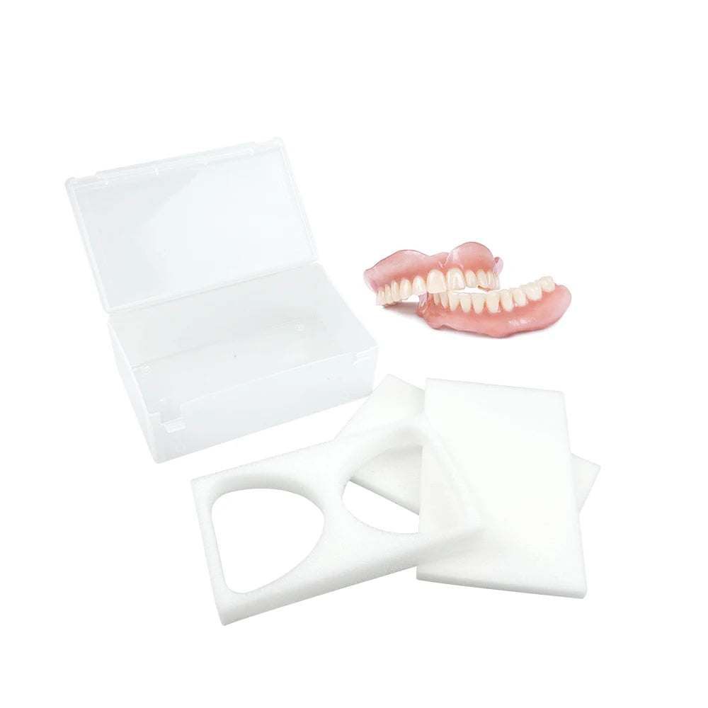 Denture Storage Boxes Dental Implant Storage Plastic Tooth Box With Foam Sponge Teeth Clinic Case Dentist Consumables