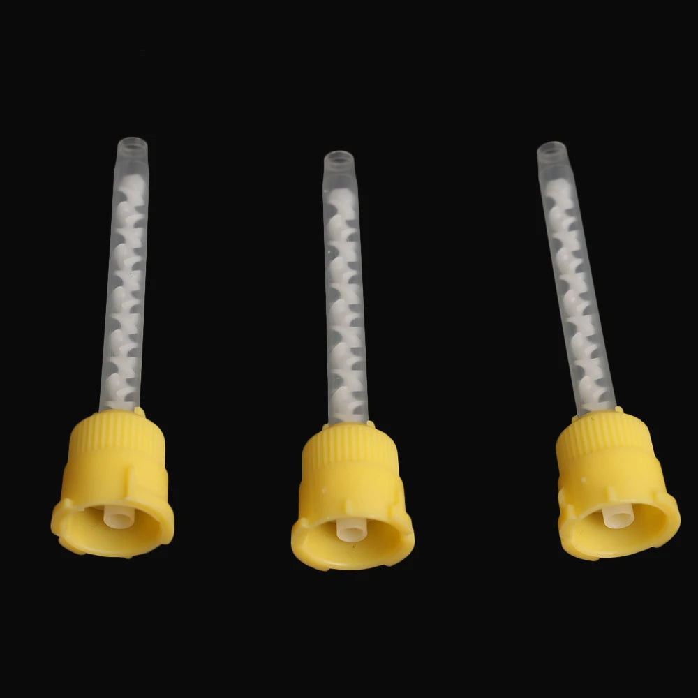 50Pcs Dental Mixing Tips Tubes Disposable Nozzles Head Impression Materials Silicone Rubber Conveying Dentistry Lab Product