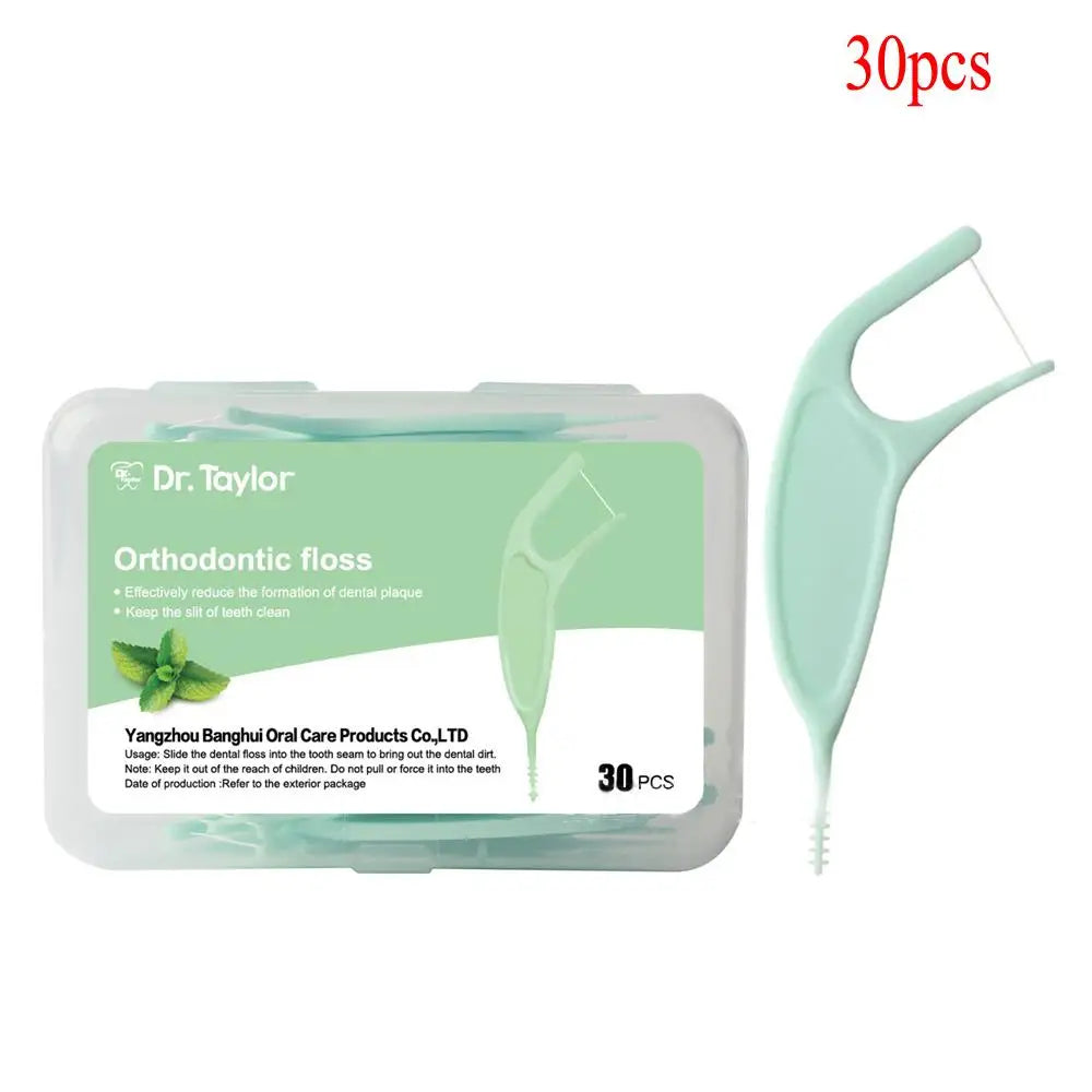 30Pcs Dental Floss Water Pick Dental Dentistry Beauty Health Dental Products Tooth Pick Interdental Brushes Dental Supplies