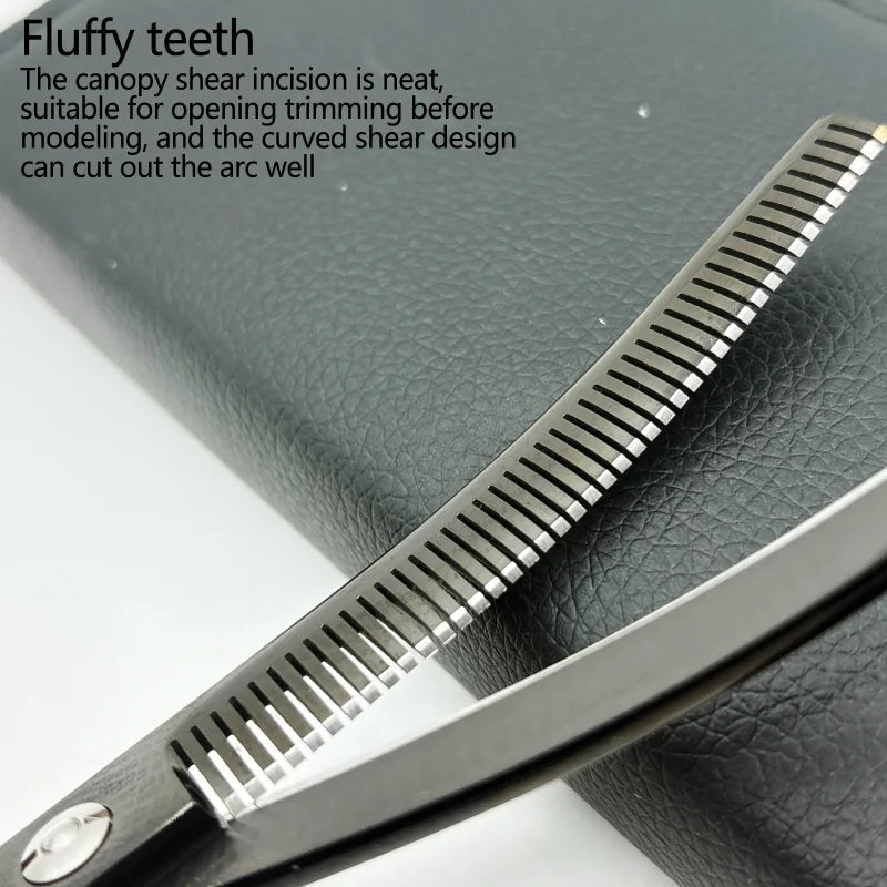 7 inch Dog Curved Grooming Shears Curved Thinning scissors Stainless Steel Dog Grooming Scissors For Pet