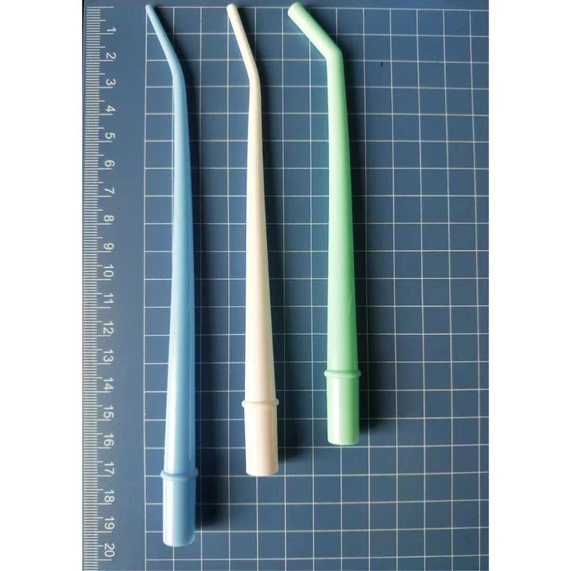 25Pcs/Bag Disposable Dental Suction Tip Saliva Ejector Dentistry Slender Curved Tip Straws Dentistry Clinic Tool Dental Supplies