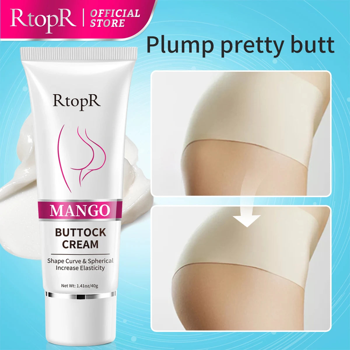 3pcs Mango Firming Buttock Enhancement Cream Buttock Serum Improves Back And Leg Pain Eliminate Printing