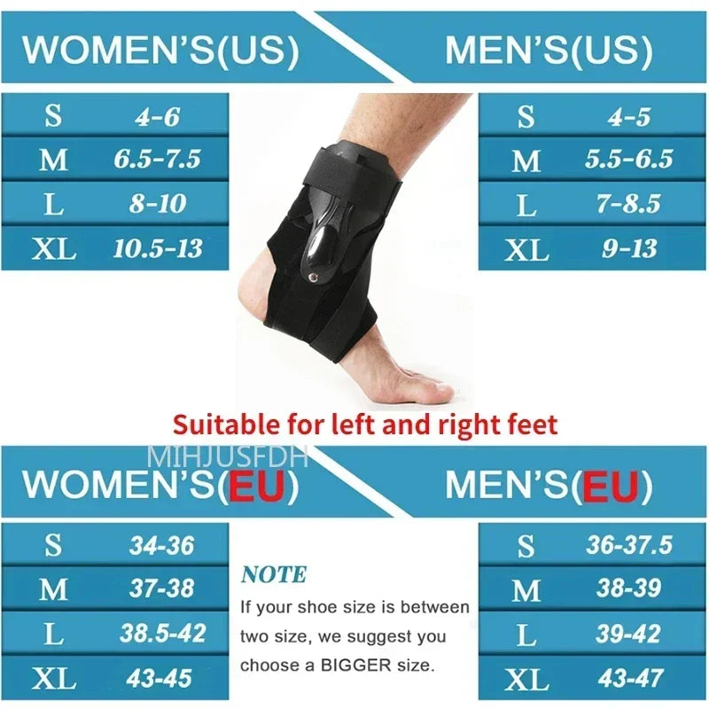 Ankle Brace for Sprained Ankle Support with Side Stabilizers for Men Women Ankle Splint Stabilizer Recovery Tendonitis