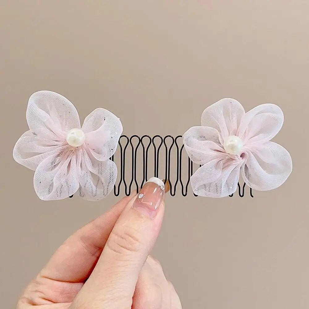 Hair Comb Clips Flower Crown Broken Hair Hairpins Side Combs Strong Hold Hairpins Accessories for Bun Styling Girls Women