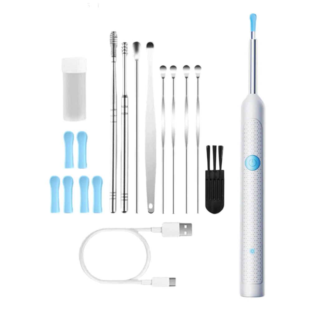 Smart Visual Wax Removal Tool with Camera Otoscope Ear Cleaner Rechargeable Endoscope Earpick Health Care Set