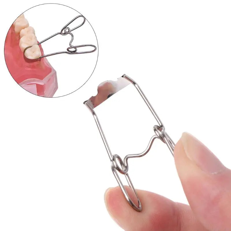 36/100 pcs Dental Supplies Matrix with Springclip NO.1.330 Sectional Contoured Metal Matrices Full kit for Teeth Replacement