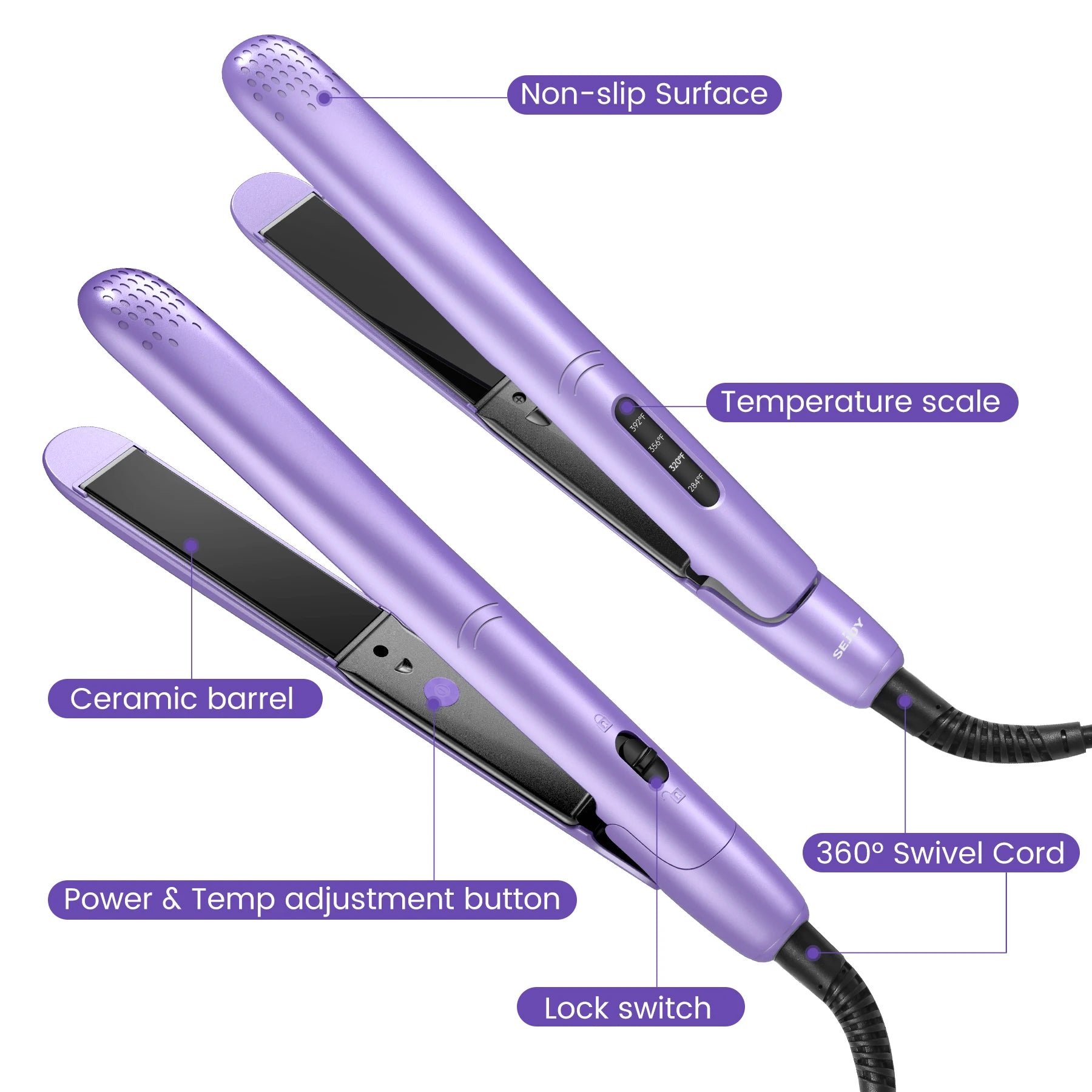 Sejoy Professional Electric Hair Curling Iron 110v/220v Hair Straightener Multi-function PTC Heater Crimper Curler Corn