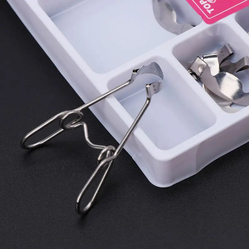 36/100 pcs Dental Supplies Matrix with Springclip NO.1.330 Sectional Contoured Metal Matrices Full kit for Teeth Replacement