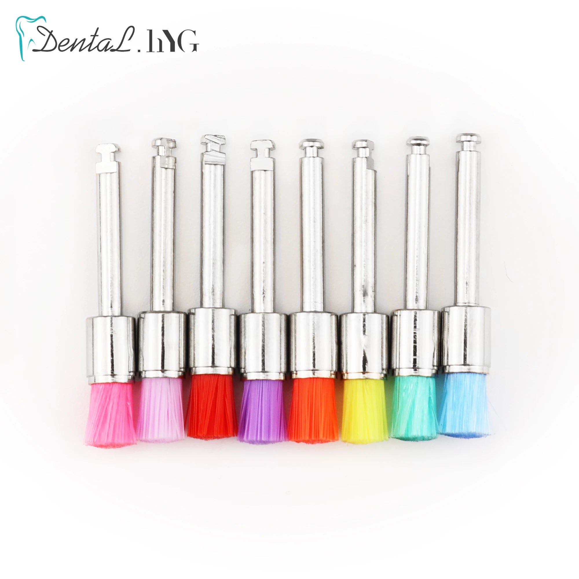 100pcs/Bag Disposable Dental Polisher Nylon Bristle Brush Polishing Brushes Teeth Whitening Prophy Brushes Dentist Materials