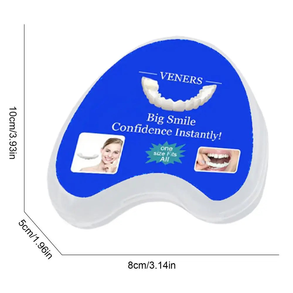 Silicone Upper/Lower Jaw Denture,Snap On Teeth Veneers Dentures, Teeth Whitening Fake Tooth Cover Snap On,Denture Fake Teeth