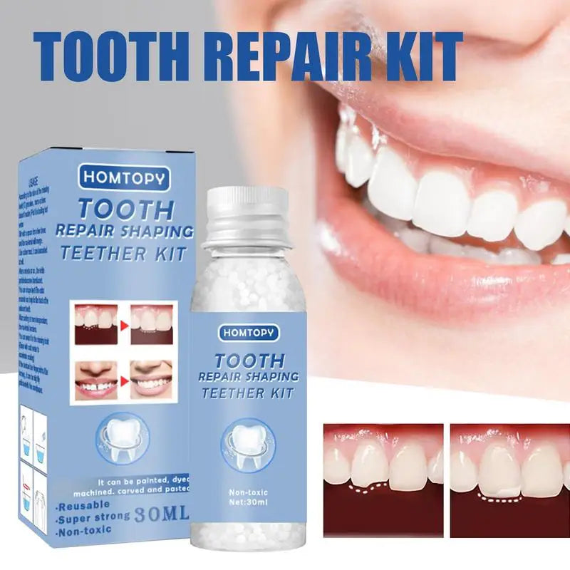 NEW Oral Fake Teeth Filling Repair Temporary Tooth Filling Repair Kit Dental Repair False Teeth Dentures Shaping Teether Kit